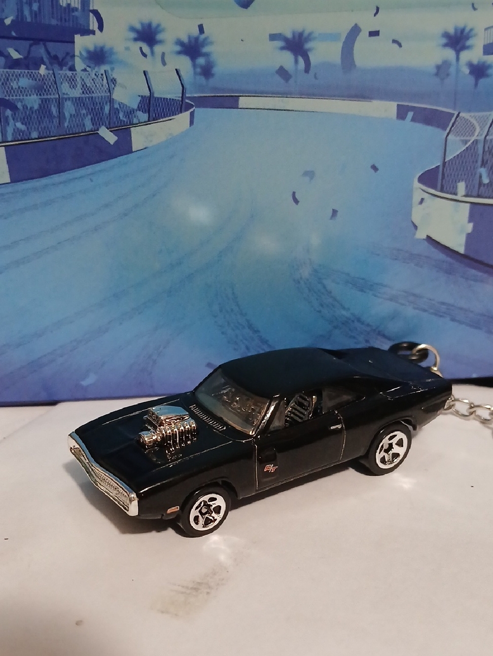 70 Dodge Charger RT Keychain - Diecast Model Hot Wheels F&F